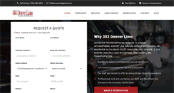 Desktop Screenshot of 303denverlimo.com